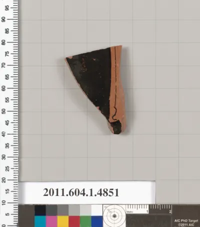 Terracotta fragment of a kylix (drinking cup)