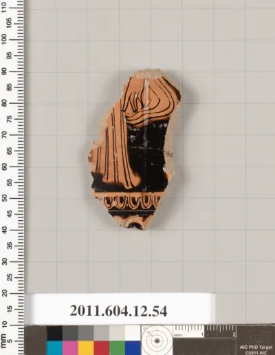 Terracotta fragment of a closed shape