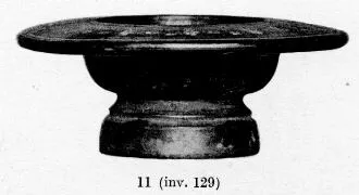 PLATE, STEMMED (TEANO WARE, BLACK GLAZE)