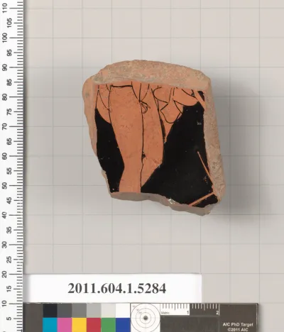 Terracotta fragment of a kylix (drinking cup)