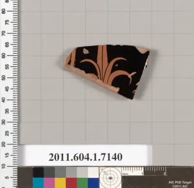 Terracotta fragment of a kylix (drinking cup)