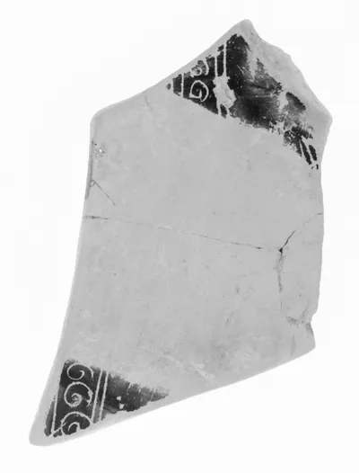 Attic Black-Figure Amphora Fragment (comprised of 3 Joined Fragments)
