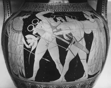 AMPHORA, BELLY, TYPE A, FRAGMENTS (ATHENIAN, RED-FIGURE)