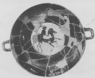 CUP B (ATHENIAN, BLACK-FIGURE)