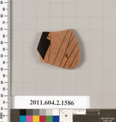 Terracotta fragment of a skyphos (deep drinking cup)