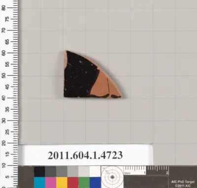 Terracotta fragment of a kylix (drinking cup)