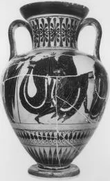 AMPHORA, NECK (ATHENIAN, BLACK-FIGURE)