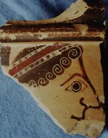 STAND, FRAGMENT (ATHENIAN, BLACK-FIGURE)