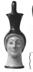 FIGURE VASE, OINOCHOE (ATHENIAN, RED-FIGURE)