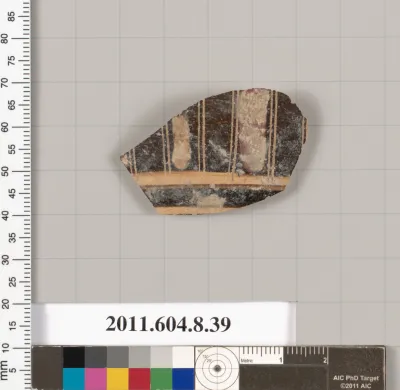 Terracotta fragment of a closed shape