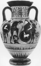 AMPHORA, NECK (ATHENIAN, BLACK-FIGURE)