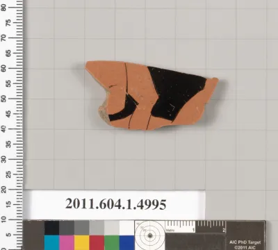 Terracotta fragment of a kylix (drinking cup)