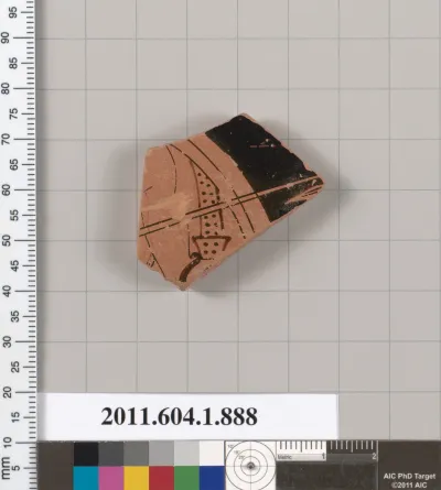 Terracotta fragment of a kylix (drinking cup)