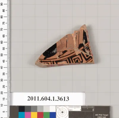 Terracotta fragment of a kylix (drinking cup)