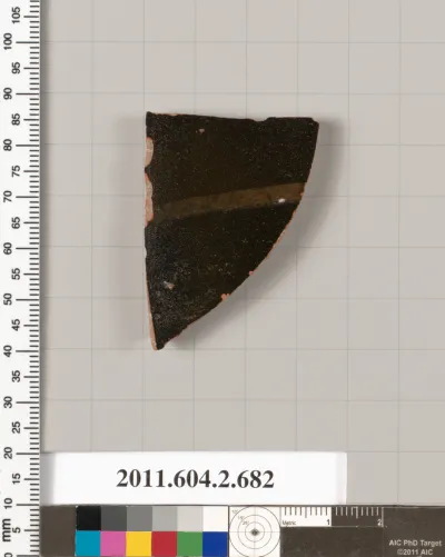 Terracotta fragment of a column-krater (bowl for mixing wine and water)