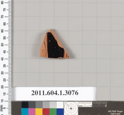 Terracotta fragment of a kylix (drinking cup)