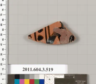 Terracotta fragment of a column-krater (bowl for mixing wine and water)