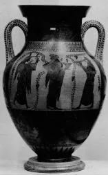 AMPHORA, BELLY, TYPE A (ATHENIAN, BLACK-FIGURE)