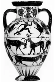 AMPHORA, NECK (ATHENIAN, BLACK-FIGURE)