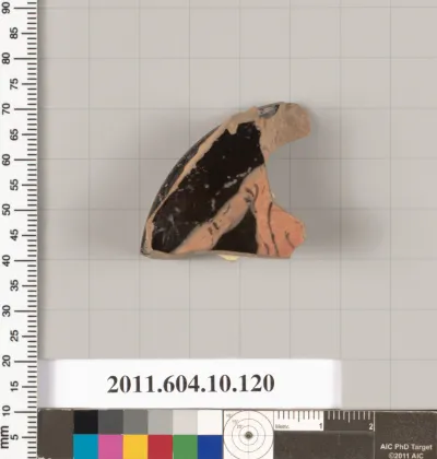 Terracotta fragment of a stemless kylix (drinking cup)?