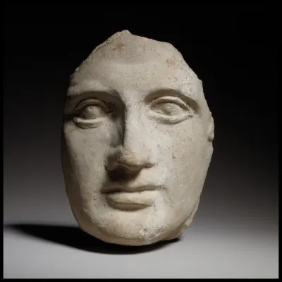 Fragment of a terracotta head