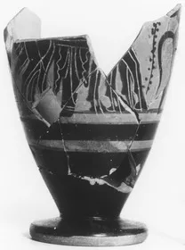 LEKYTHOS, FRAGMENT (ATHENIAN, BLACK-FIGURE)