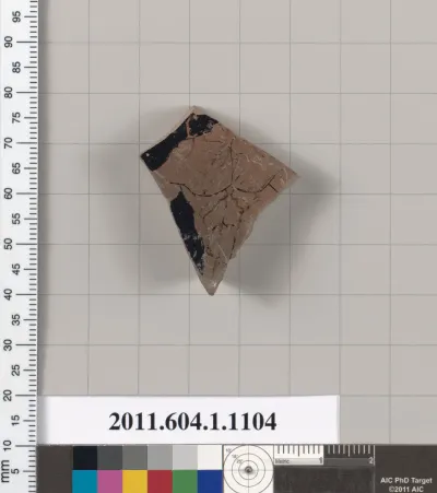 Terracotta fragment of a kylix (drinking cup)