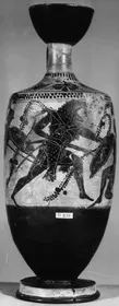LEKYTHOS (ATHENIAN, BLACK-FIGURE)