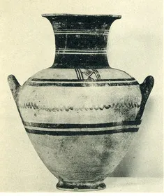 AMPHORA, BELLY-HANDLED (THERAN, WHITE SLIP WARE)