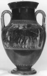 AMPHORA, BELLY, TYPE A (ATHENIAN, BLACK-FIGURE)