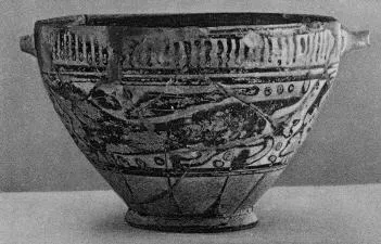SKYPHOS (CORINTHIAN, BLACK-FIGURE)