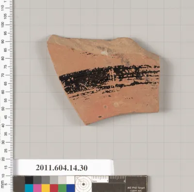 Terracotta fragment of an undetermined closed shape