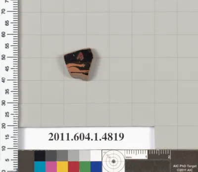 Terracotta fragment of a kylix (drinking cup)