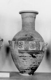AMPHORA, BELLY-HANDLED (ATHENIAN GEOMETRIC)