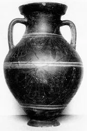 AMPHORA, BELLY (EAST GREEK, BLACK POLYCHROME)