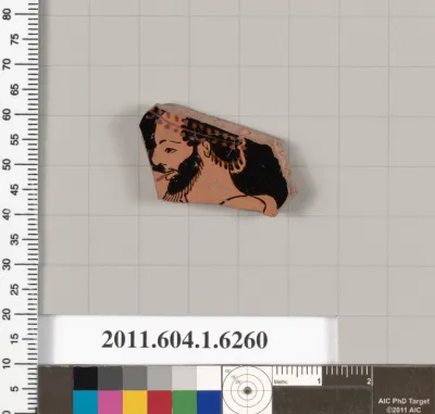 Terracotta fragment of a kylix (drinking cup)