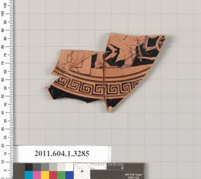 Terracotta fragment of a kylix (drinking cup)