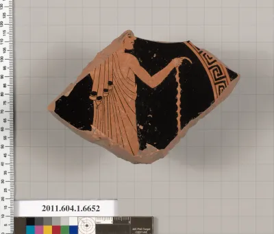 Terracotta fragment of a kylix (drinking cup)