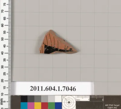 Terracotta fragment of a kylix (drinking cup)