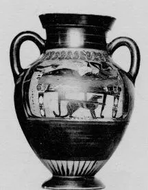 AMPHORA, BELLY, TYPE B (ATHENIAN, BLACK-FIGURE)