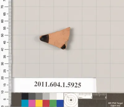 Terracotta fragment of a kylix (drinking cup)