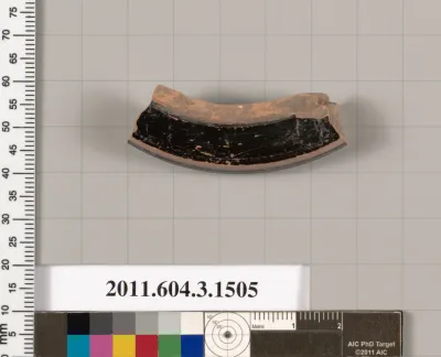 Terracotta fragment of a skyphos (deep drinking cup)