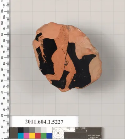 Terracotta fragment of a kylix (drinking cup)