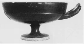 CUP (ATHENIAN, BLACK GLAZE)