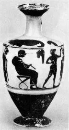 LEKYTHOS (ATHENIAN, BLACK-FIGURE)