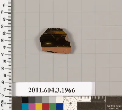 Terracotta fragment of a kylix (drinking cup)