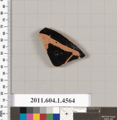 Terracotta fragment of a kylix (drinking cup)
