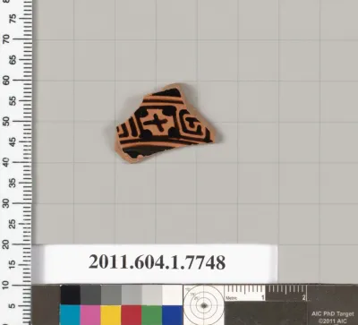 Terracotta fragment of a kylix (drinking cup)