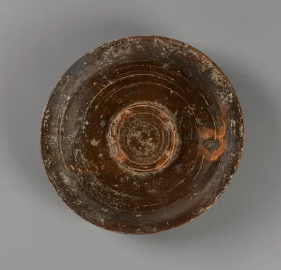 Black-Glaze Bowl with Inscription