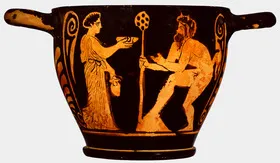 SKYPHOS (ATHENIAN, RED-FIGURE)